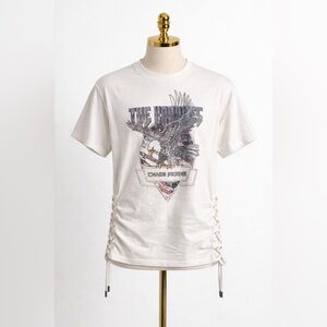 The Kooples Women’s White Graphic Tee with Eagle Design Rare Sold Out NWT SZ S